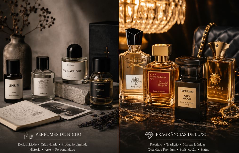 Perfumes de Nicho e Fragrâncias de Luxo: Entenda as Diferenças